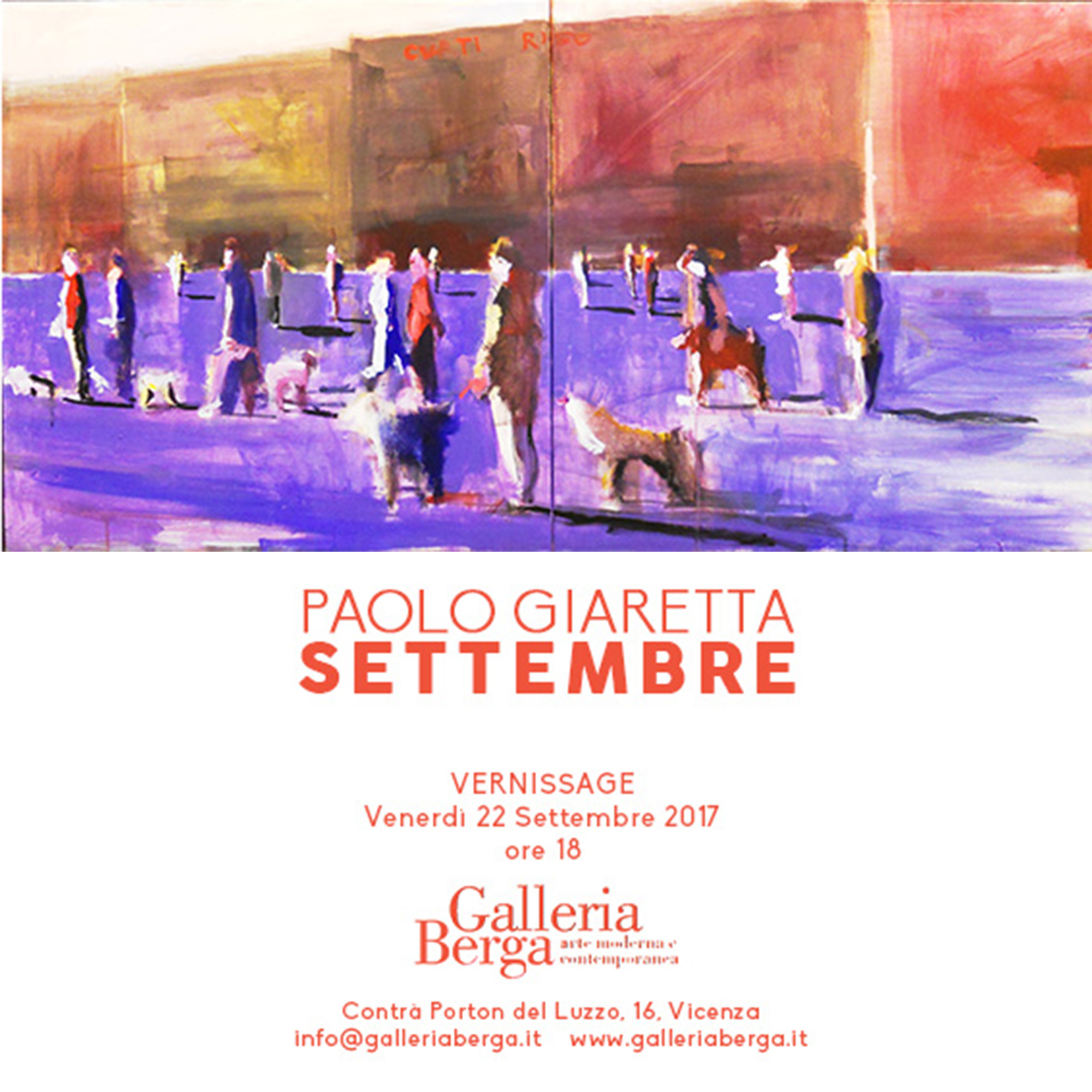 Galleria Berga inaugura la mostra "Paolo Giaretta - Settembre"